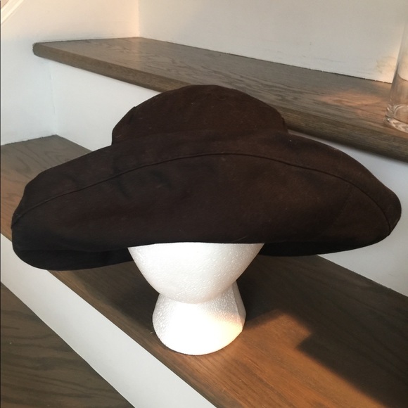Nine West Cotton Canvas kettle hat Black one Size
